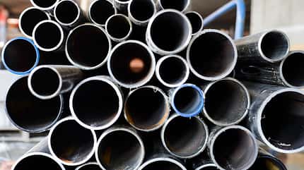 infrastructure,planning,materials,structure,teamwork Steel pipe.
