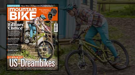 Neues Cover von Ausgabe 12/2023 des Magazins MOUNTAINBIKE Neues Cover von Ausgabe 12/2023 des Magazins MOUNTAINBIKE