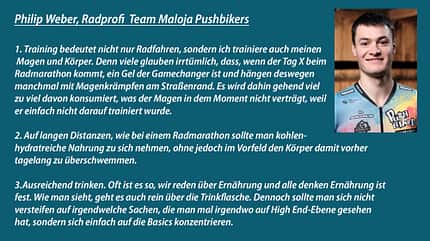 Philip Weber, Maloja Pushbikers,3 Tipps Ernährung Philip Weber, Maloja Pushbikers,3 Tipps Ernährung