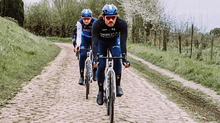 Rick Zabel und Riley Sheehan Paris-Roubaix Recon 2024 Rick Zabel und Riley Sheehan Paris-Roubaix Recon 2024