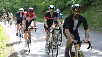 ROADBIKE-Redakteur Moritz Pfeiffer am Mammolshainer Berg bei Eschborn-Frankfurt 2024. ROADBIKE-Redakteur Moritz Pfeiffer am Mammolshainer Berg bei Eschborn-Frankfurt 2024.