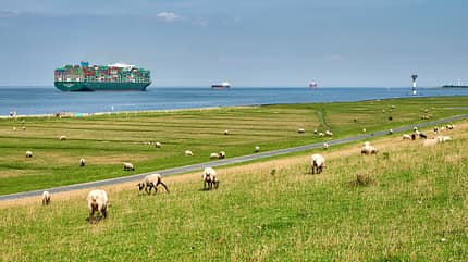 Fahrradfahren an der Nordsee Fahrradfahren an der Nordsee
