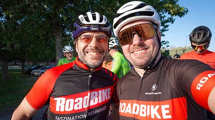 Granfondo Squali Thomas und Georg am Start in Cattolica Granfondo Squali Thomas und Georg am Start in Cattolica