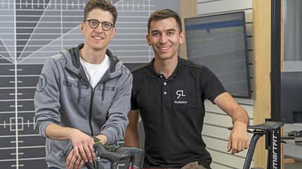 ROADBIKE-Redakteur Moritz Pfeiffer und Radlabor-Coach Michael "Michi" Ecklmaier ROADBIKE-Redakteur Moritz Pfeiffer und Radlabor-Coach Michael "Michi" Ecklmaier