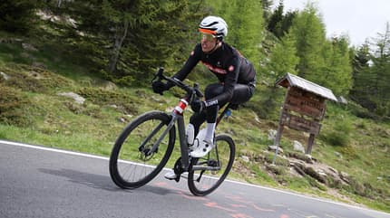 Redakteur Moritz Pfeiffer am Passo del Mortirolo Redakteur Moritz Pfeiffer am Passo del Mortirolo