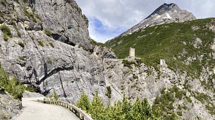 Die letzten Meter zu den Torri di Fraele Die letzten Meter zu den Torri di Fraele
