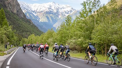 Startphase im Veltlin beim Granfondo La Stelvio Santini 2024 Startphase im Veltlin beim Granfondo La Stelvio Santini 2024