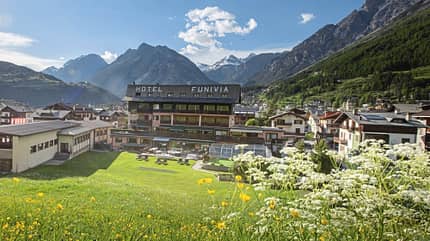 Das Hotel Funivia in Bormio Das Hotel Funivia in Bormio