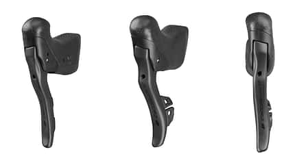 Die Schaltbremsgriffe der neuen Campagnolo Super Record S Wireless-Gruppe Die Schaltbremsgriffe der neuen Campagnolo Super Record S Wireless-Gruppe
