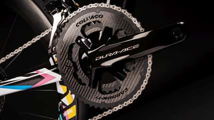 Tadej Pogacars Colnago V4Rs in der WM 2024-Edition Tadej Pogacars Colnago V4Rs in der WM 2024-Edition