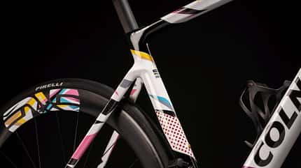 Tadej Pogacars Colnago V4Rs in der WM 2024-Edition Tadej Pogacars Colnago V4Rs in der WM 2024-Edition