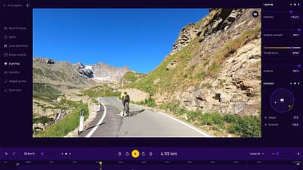 Im neuen Rouvy Route Creator kann man eigene Strecken abfilmen und dann in der Indoorcycling-Plattform virtuell abfahren. Im neuen Rouvy Route Creator kann man eigene Strecken abfilmen und dann in der Indoorcycling-Plattform virtuell abfahren.