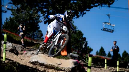 Mountain Biker in Action Mountain Biker in Action