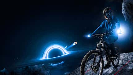 BikeEvolution Fahrradlicht bikelight an einem Mountainbike BikeEvolution Fahrradlicht bikelight an einem Mountainbike