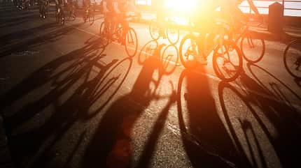 Fahrradfahren in der Stadt Fahrradfahren in der Stadt