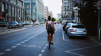 Fahrradfahren in der Stadt Fahrradfahren in der Stadt