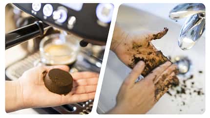Hände waschen Kaffeesatz Life-Hack