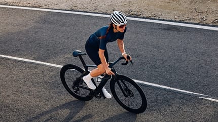 Rennradfahrerin Rennradfahrerin