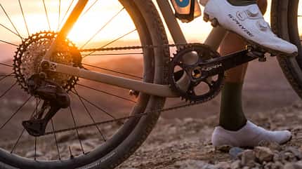 Shimano GRX Di2 1x12 in der Abendsonne Shimano GRX Di2 1x12 in der Abendsonne