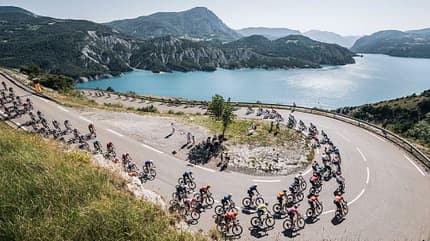 Tour de France 2024,Kurve,See, Tour de France 2024,Kurve,See,