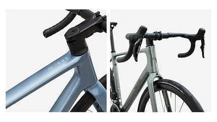 Rahmendetails des neuen Van Rysel EDR CF Ultra