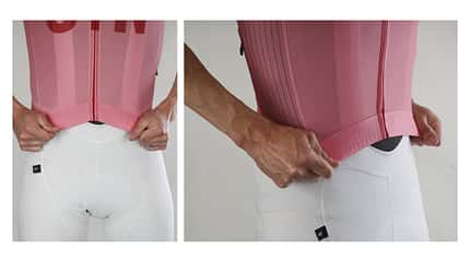 Das SYN Pro Radtrikot ist etwas kurz geraten. Das SYN Pro Radtrikot ist etwas kurz geraten.
