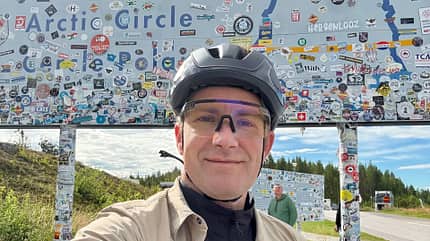 Markus Weinberg European Connection Trail mit dem Gravelbike am Start in Norwegen