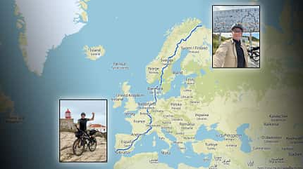 Markus Weinbergs Strecke des European Connection Trail mit dem Gravelbike