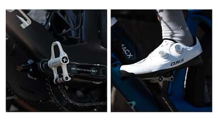 Q36.5 Unique Pro Schuhe und Q36.5 SRM X-Power II Road Pedal