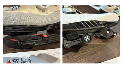 Shimano SPD-SL und Q36.5 SRM X-Power II Road in der Seitenansicht