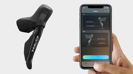 Shimano GRX RX717 Hebel und App Shimano GRX RX717 Hebel und App