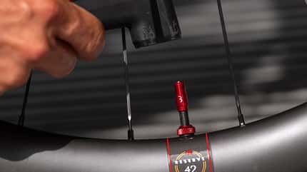 Nahaufnahme Ventil von BBB Cycling Nahaufnahme Ventil von BBB Cycling