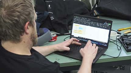 Datenanalyse am Laptop