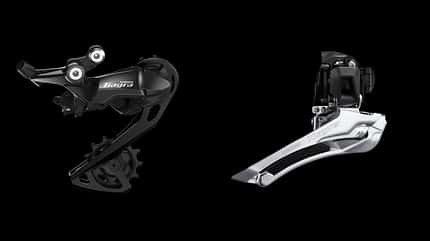 Schaltwerk und Umwerfer Shimano Tiagra R4000 Schaltwerk und Umwerfer Shimano Tiagra R4000