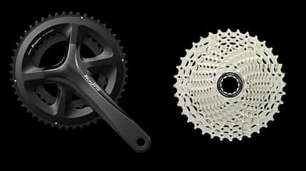 Kurbel und Kassette Shimano Tiagra R4000 Kurbel und Kassette Shimano Tiagra R4000