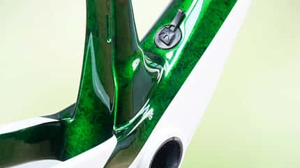 Bike Ahead The Superfast,Gravelbike,Studio,Deep Green,Tretlagerbereich Ansicht von hinten