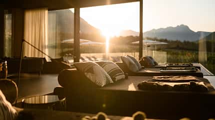 Südtirol,BikeHotels,Design Hotel Tyrol,Zimmer,Sonnenuntergang