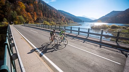 Salzkammergut,Reise,Rennrad,Morgenstunde,Straße,See