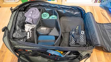 Teststrecke,ROADBIKE,Evoc Gear Bag 55