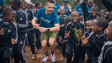 Stiftungsbotschafter Marcel Martens in Afrika