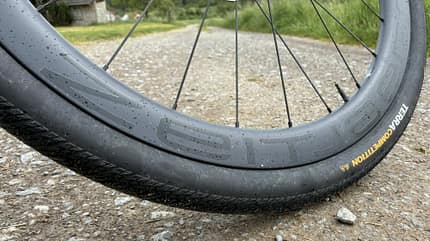 Felgenaufschrift auf den Zeitjäger Pro 45G-Laufrädern von Storck
