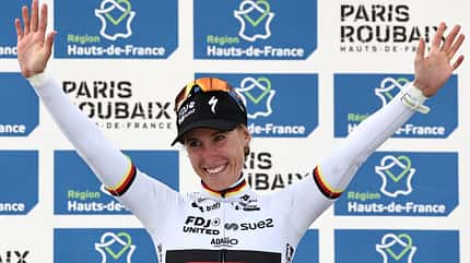 CYCLING-FRA-PARIS-ROUBAIX-WOMEN-PODIUM
