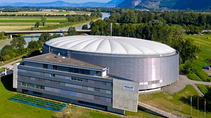 administrative building,aigle,bike,bikes,biking,building,centre mondial du cyclisme,cmc,modern architecture,premises,uci,uci world cycling centre,vaud,wcc,world cycling centre UCI World Cycling Centre, (WCC), Centre Mondial du Cyclisme (CMC), headquarters of the International Cycling Union, Union Cycliste Internationale, (UIC), Aigle, Canton of Vaud, Switzerland