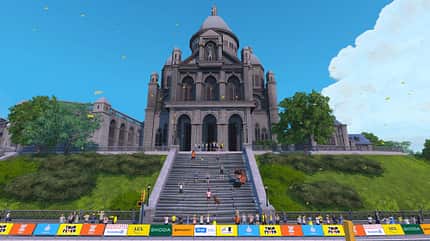 Sacre-Coeur bei neuen Paris-Strecken auf Zwift Sacre-Coeur bei neuen Paris-Strecken auf Zwift