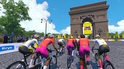 Arc de Triomphe bei neuen Paris-Strecken auf Zwift Arc de Triomphe bei neuen Paris-Strecken auf Zwift