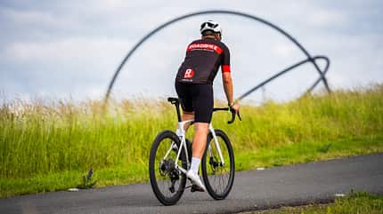 Cervélo,Cervélo Soloist,Herten,Media,Motor Presse,Ride On,RideOn,RoadBike,Soloist,Thomas Terbeck,Zeche Ewald Cervélo,Cervélo Soloist,Herten,Testfahrt,Action,Halde Hoheward,bergauf