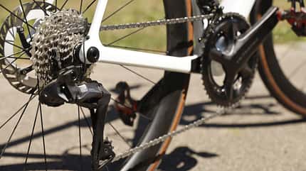 Shimano Ultegra Di2-Antrieb am Stevens Izoard ULT Shimano Ultegra Di2-Antrieb am Stevens Izoard ULT