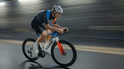 Cube Litening Aero Rennrad Fahrbild