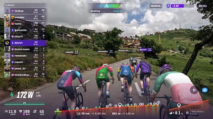 Rouvy App,Alp d'Huez,Screenshot