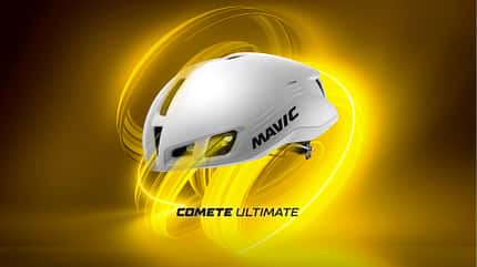 Produktgrafik des weißen Rennradhelms Mavic Comete Ultimate Produktgrafik des weißen Rennradhelms Mavic Comete Ultimate